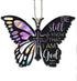 2D Flat Butterfly Cross Pendant, Car Rearview Mirror Decoration, Bag keychain,Christmas Valentine's Day Gifts...