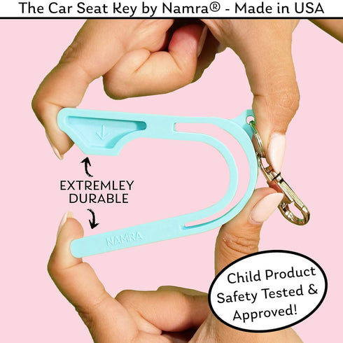 The Car Seat Key - Original Car Seat Key Chain Buckle Release Tool - Easy Unbuckle Opener Aid for Nails, Parents, Grandparents & Older Children by...