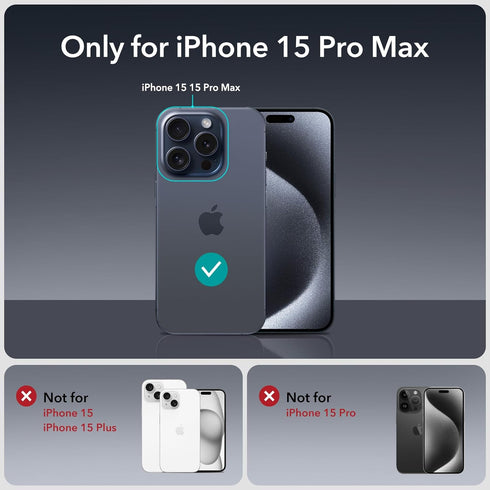 ESR 3 Pack for iPhone 15 Pro Max Privacy Screen Protector, Anti-spy Tempered-Glass Privacy Screen Protector, Micro-curved Edges, Case Friendly......