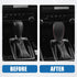 Gear Shift Head Knob Cover Transmission Lever Trim for Infiniti Q50 2018 2019 2020 2021 2022 2023 2024 Faux Leather Black Red Stitches...