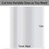 Water Soluble Stabilizer for Embroidery Topping Film (12 in x 30 yd Roll), Seneme 35um Clear Embroidery Stabilizers - Wash Away Embroidery Stabili...