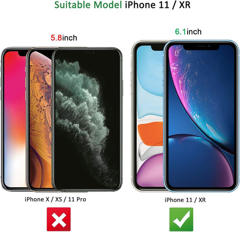 NEW'C [3 Pack Designed for iPhone 11 and iPhone XR (6.1") Screen Protector Tempered Glass, Case Friendly Anti Scratch Bubble Free Ultra Resistant....