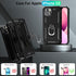 Phone Case for 13 iPhone Case iPhone 13 Phone Case for Men Heavy Duty Armor Case with Kickstand and Ring for iPhone 13 - Black......