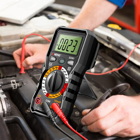 ANENG Digital Multimeter with Case,DC AC Voltmeter,Ohm Volt Amp Meter,Measures Voltage,Current,Resistance,Continuity,Diodes,Electric Tools for Hou...