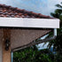 4 Pcs Gutter Valley Splash Guards Downspout Diverter Roof Rain Diverter White Roofing Gutter Guards with 40 Screws Gutters for House Residential F...