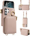 Furiet Wallet Case for Samsung Galaxy S22 Ultra 5G with Shoulder Strap Ring Buckle, Luxury PU Leather Zipper Flip Organ Purse, Card Holder Stand P...