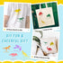 20 Pieces Dinosaur Stencils for Kids 5.1 Inches Drawing Stencils Chalk Stencils Large Washable Animal Themed Primary Shape Template for Kids Toddl...