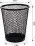 4 Pack Pen Holder Metal Mesh Pencil Holders Round Shaped Pen Holders for Desk Office Wire Mesh Container Pen Organizer,Black...