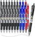 M&G Gel Pens, 0.5mm Black Gel Pens Medium Point, 30 PCS Retractable Gel Ink Rollerball Pens, Gel Ink Pens with Premium Ink & Comfort Grip for Smoo...