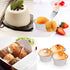 2 Oz Disposable Baking Cups Tins Foil Pans Cups 70 mL Aluminum Foil Cupcake Bowl Pans for Baking, Roasting, 100Pcs....