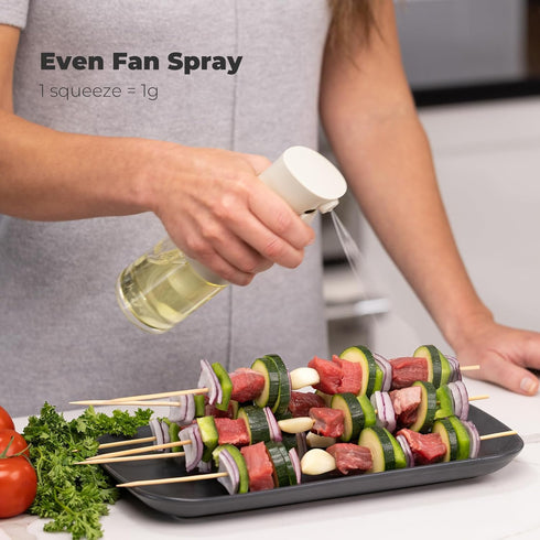 Zuutii Oil Sprayer for Cooking, 170ml Olive Oil Sprayer Mister, Olive Oil Spray Bottle for Salad, BBQ, Continuous Spray with Portion Control, Kitc...