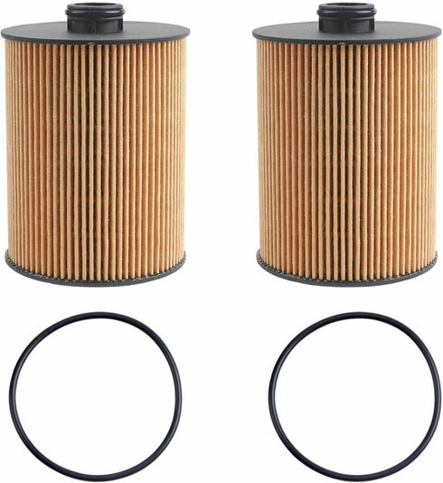 Oil Filter Compatible with Porsche Cayenne Volkswagen Atlas CC Passat Touareg VR6 3.6L V6 Engine Replaces# OX983D 03H115562 ?03H-115-562 (2 Pcs)...
