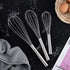 Stainless Steel Whisks with 3 Packs 8"+10"+12" Kitchen Whisk Set Kitchen Whip Kitchen Utensils Wire Whisk Balloon Whisk Set for Blending Whisking ...