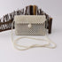 FUNDI White Pearl Purse Shoulder Bag for Women Purse Pearl Beaded Clutch Bag Crossbody Beaded Clutch Evening Bag for Prom Party Wedding Date...