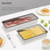 2 Pcs Deli Containers with Lids, Bacon Container for Refrigerator, Fridge Organizer, Cheese Container for Fridge, Dishwasher Safe Long Deli Meat S...