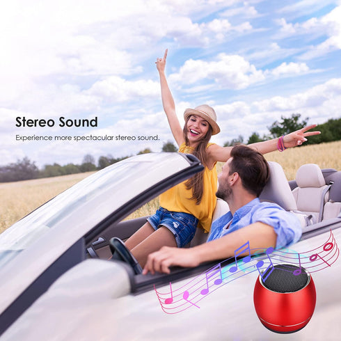 Portable Bluetooth Speakers,Outdoors Wireless Mini Bluetooth Speaker with Built-in-Mic,Handsfree Call,TF Card,HD Sound and Bass for iPhone Ipad An...