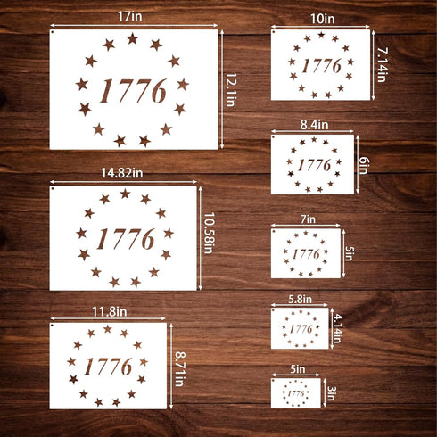 Large American Flag Stencil Star Stencils for Painting 50 Stars Military Template for Flag Patriotic Wood Burning Stencils for Spray Painting on S...