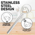 Zulay Kitchen 13-Inch Danish Dough Whisk - Stainless Steel Danish Whisk for Cooking with Dough Hook - Traditional Dutch Whisk - Bread Whisk for So...