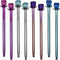 Maydahui 24PCS Crystal Rose Gel Pen Colorful Gem Flower Pens Black Ink for Girls Party School Office Supplies...