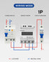 6-63A Miniature Circuit Breaker, AC 1 Pole 230V 50 amp Breaker, DIN Rail Mounted Circuit Breakers, Overload, Short-Circuit Tripping, MCB, 110V / 1...