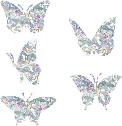 Butterfly Static Window Clings Anti Collision Window Decals for Bird Strikes, Glass Awareness Stickers, Stop Birds Flying into Windows, Set of 20...