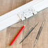 2 Pieces Spring Loaded Nail Set Spring Nail Punch Hammerless Trim Combination Tool Kit 1/32 Inch, 2/32 Inch, 3/32 Inch, 4/32 Inch Tools for Carpen...