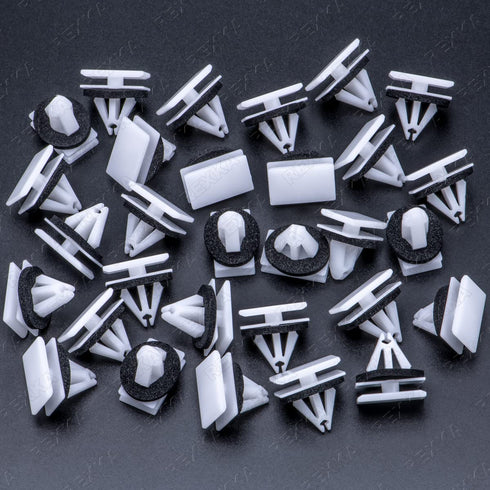Rexka 30pcs Rocker Molding Retainer Clip Screw Compatible with Ford W716352-S300 Edge Escape F-150 Mustang Lincoln Continental MKX W716352S300...