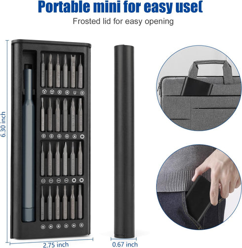 24-in-1 Precision Screwdriver Set, Boogom Small Screwdriver Magnetic Set, Mini Carrying Repair Kit for Cameras, Laptops, Cell Phones, Eyeglasses, ...