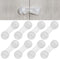8 Packs Cabinet Door Locks for Baby Proof and Child Safety Cabinet Locks with Adhesive for Drawer Cupboards Fridge Closet Pantry Childproof Safety...