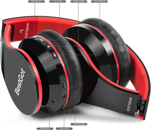 2024 Kids Bluetooth Headphones BT6002 Wireless Headphones for Kids Children Adults for School Foldable Headset for 18 Hours for PC/Phone/Tablets/T...