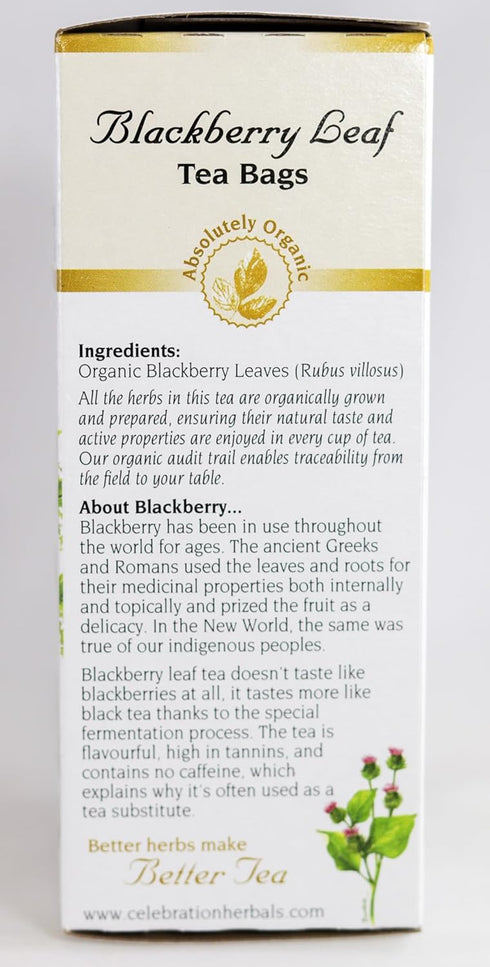 CELEBRATION HERBALS Blackberry Leaf Organic 24 Bag, 29g/1.02 oz...