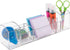 iDesign 43030 Med+ 12" Plastic Divided Vanity Medication and Bathroom Accessory, 12" x 3" x 3.5", Multi-Level Organizer...