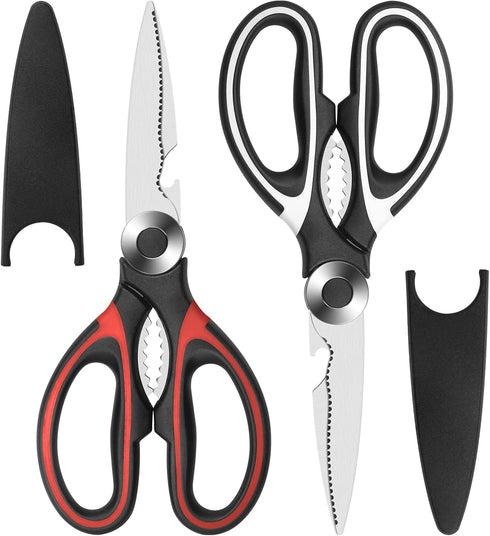 Kitchen Scissors,Heavy duty Food scissors,Multipurpose Stainless Steel Food Scissors for Poultry,Fish, Meat, Vegetables Herbs, Bones, Dishwasher S...