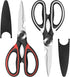 Kitchen Scissors,Heavy duty Food scissors,Multipurpose Stainless Steel Food Scissors for Poultry,Fish, Meat, Vegetables Herbs, Bones, Dishwasher S...