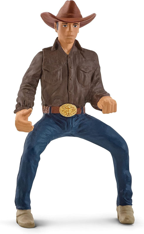 Schleich Farm World Rodeo Calf Adventure Playset - Cowboy Rodeo Rider Figurine with Horse, Cow, and Dog, Realistic Western Rodeo Farm Toys and Acc...
