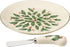 Lenox 863652 Holiday Cheese Plate and Knife Set, Christmas Hosting...