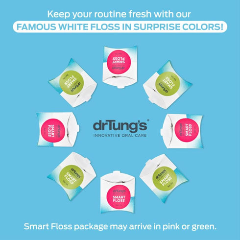 drTung's Smart Floss, 30 yds, Dental Floss - Natural Cardamom Flavor Colors May Vary (6 Pack)...