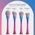 Oneleaf Standing Fish Scale Makeup Brushes Premium Synthetic Powder Blush Kabuki Foundation cosmetic Makeup 4 Pcs Brush Set-Colorful...