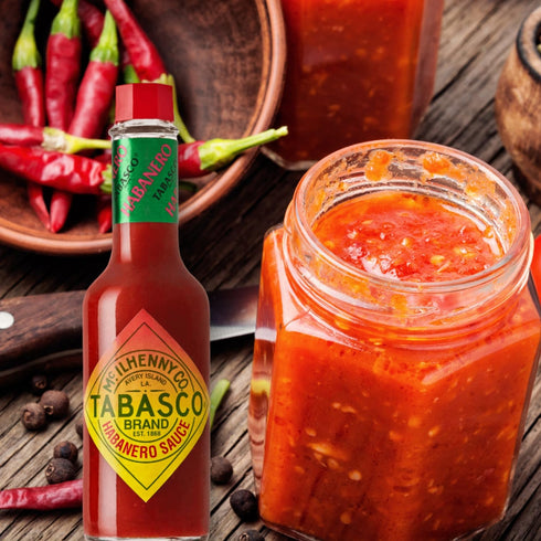 Tabasco 2 Pack Hot Sauce 5 oz Bottle Bundled by Louisiana Pantry (Habanero Pepper)...