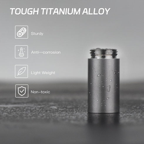 ThruNite Portable Metal Pill Case 3 Layers Pill Container Waterproof Pill Organizer Holder for Travel Purse Keychain EDC Daily Personal Care Outdo...