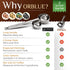Orblue Premium Coffee Scoop Set - 1 Tbsp (15ml) & 2 Tbsp (30ml) Measuring Tablespoon - Stainless Steel Coffee Measuring Spoon and Scooper with Lon...