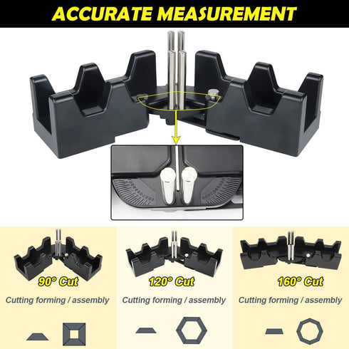 2-in-1 Mitre Measuring Cutting Tool,Miter Saw Protractor and 85-180°Angle Finderfor Home Improvement Carpentry Work...