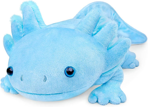 ZHONGXIN MADE Axolotl Plush - Blue Axolotl Stuffed Animal, Realistic 20" Cute Ambystoma Creepy Amphibians Plush Toys, Unique Plush Gift Collection...