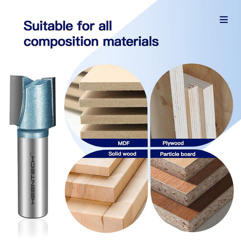 Router Bits, Carbide Tipped Mortising Router Bit for Making Mortises, Industrial Grade Cutting Tools for Woodworking (1/4 Inch Shank x 1/2 Inch Di...