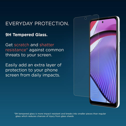 Motorola Essentials Moto G Power 5G (2023) Screen Protector- Strong 9H Tempered Glass, Anti Fingerprints, Anti Scratch, Anti Smudge...