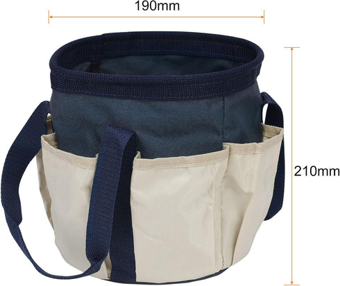 Garden Tool Bag 7.5" x 8.3" Large Oxford Waterproof with Pockets Garden Tote Bag Gardening Plant Tool Organizer Storage Carrier Store for Outdoor ...