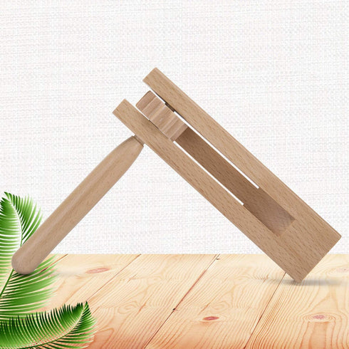 2 Pack Wooden Ratchet Noise Makers, Traditional Mexican Matraca for Graduation, Football Games, Parties and Sporting Events...