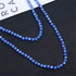 COLORFUL BLING 60-inch Long Hand Knotted Crystal Beaded Endless Strand Necklace Glass Beads Multi Layer Infinity Lariat for Women Men 1920s Flappe...