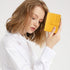 Small Wallet for Women,Leather RFID Blocking Wallets,Bifold Ladies Wallets Card Holder Zipper Coin Pocket with ID Window Yellow...