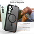 Magnetic Case for Samsung Galaxy S23 FE (6.4 Inch) Matte Translucent Back + TPU Bumper Shockproof Phone Cover with Built-in Magnet for Galaxy S23 ...